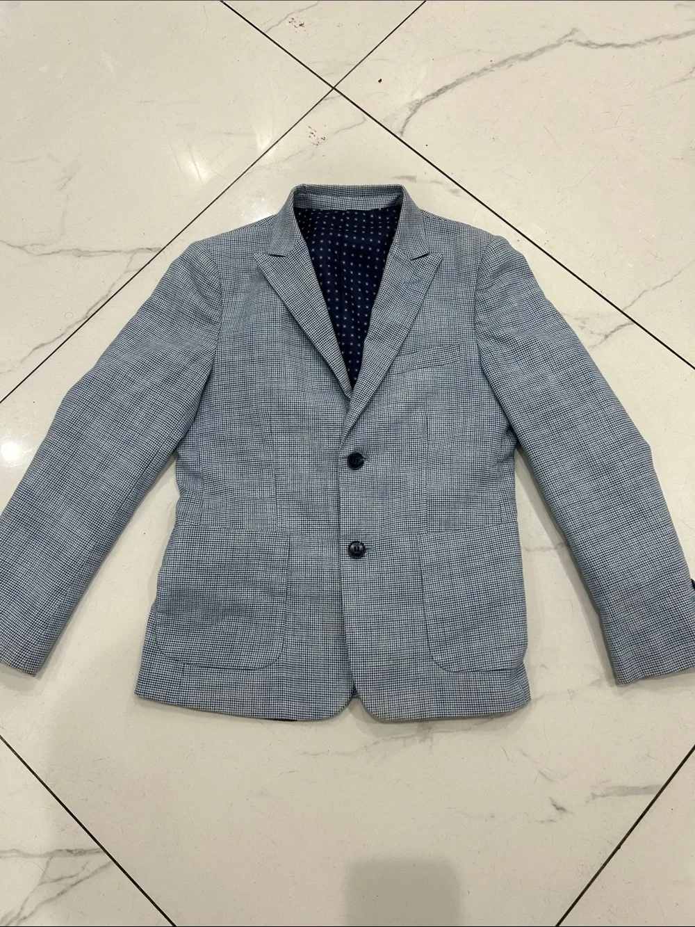 Light Blue Men's Blazer - Classic Two-Button Tailored Jacket